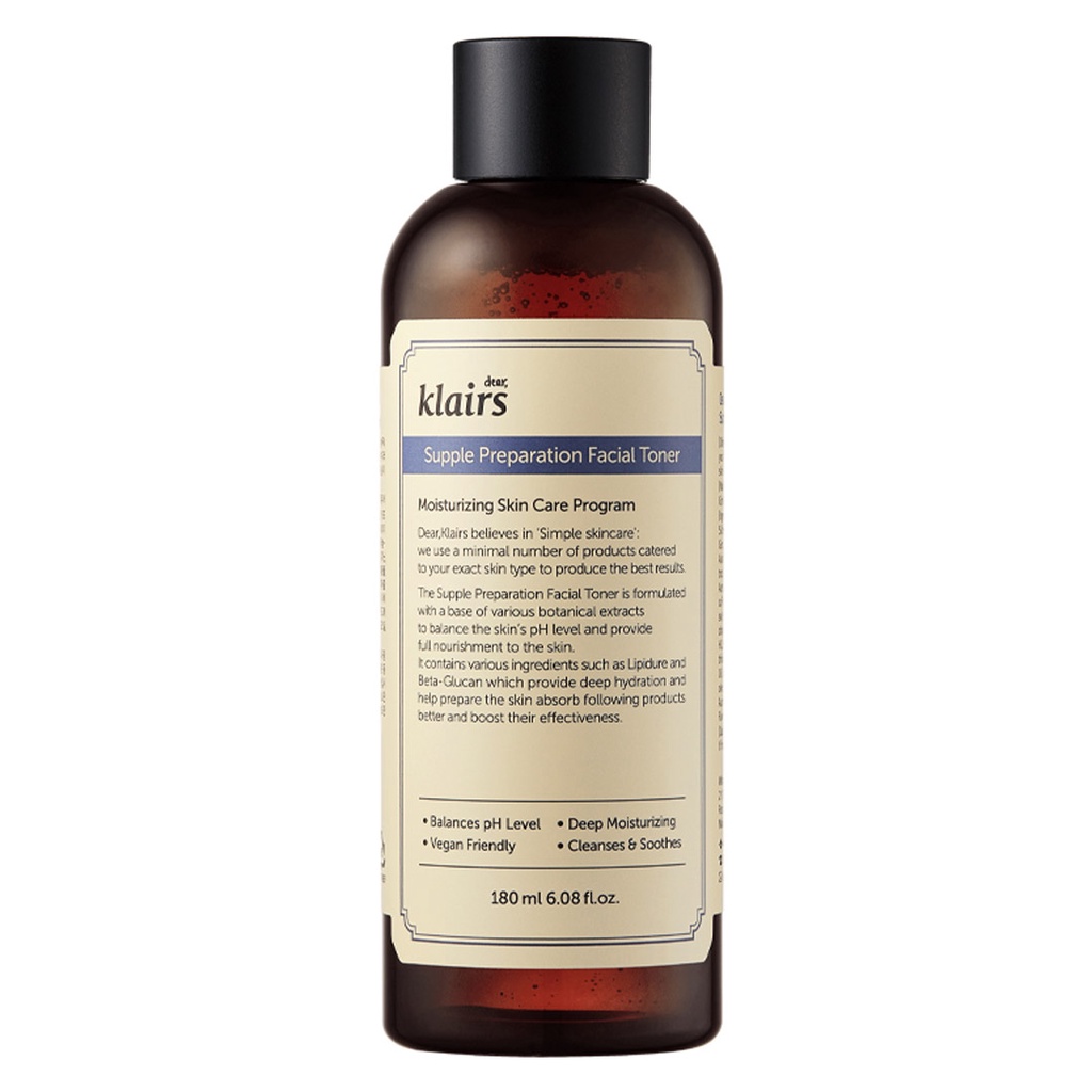 Nước cân bằng Klairs Supple Preparation Toner 180ml