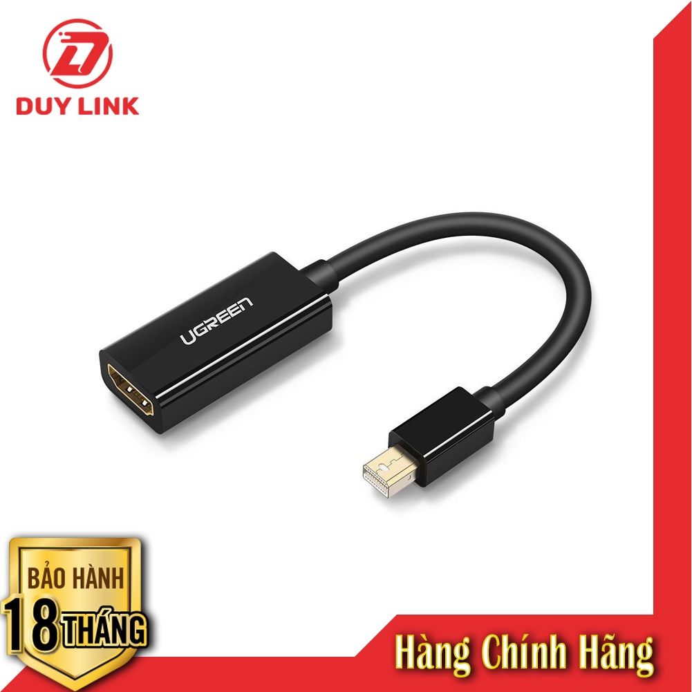 Cáp Mini DisplayPort/ThunderboltTM to HDMI (âm) UGREEN 10460 10461 hỗ trợ 1080P cho Macboo0k Pro, iLMac, MacC