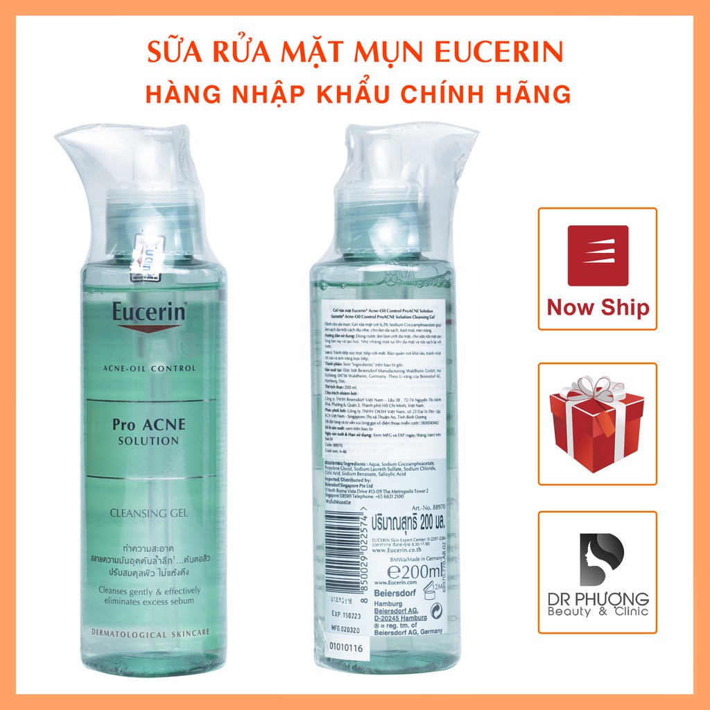 Gel Rửa Mặt Mụn Eucerin Pro Acne 200ml | BigBuy360 - bigbuy360.vn