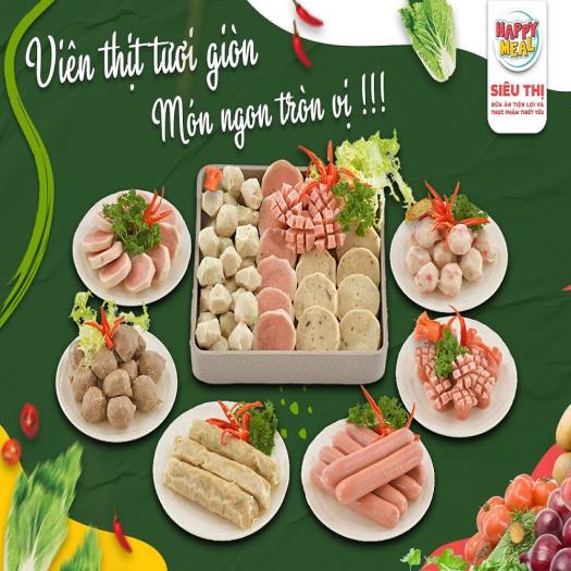 500g Chả hải sản hình đồng tiền chiên, thả lẩu,...