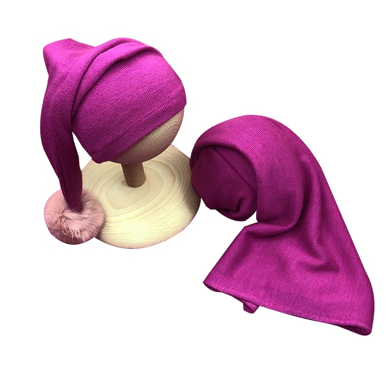 Set 2 Món Gồm Chăn + Mũ Trùm Đầu + Khăn Quấn Ngủ Cho Bé Sơ Sinh