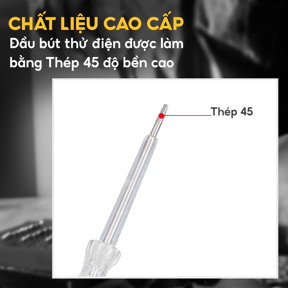 [Mã LT50 giảm 50k đơn 250k] Bút thử điện thông minh Deli DL8001