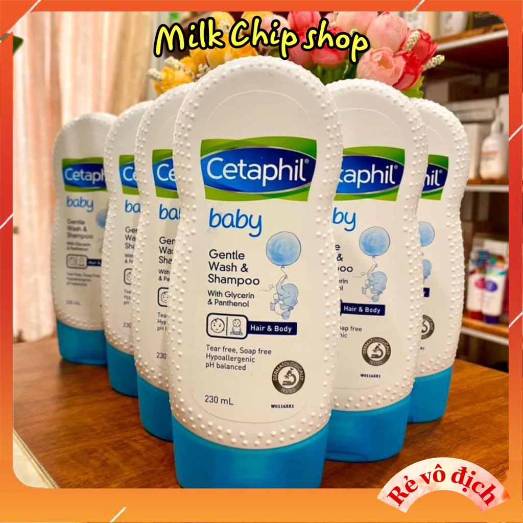 Sữa tắm gội cho bé Cetaphil Baby Úc 230ml MP09
