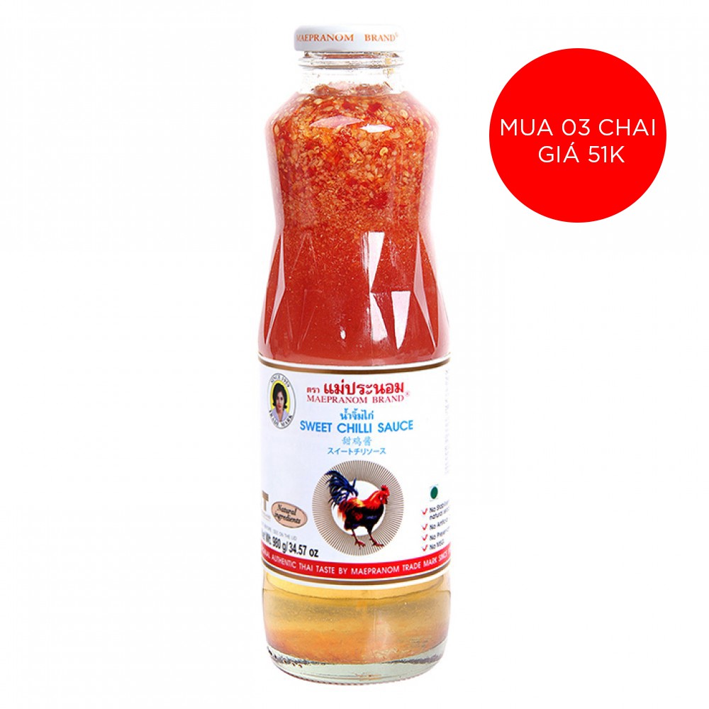 🔥[MUA 06 CHAI GIÁ 52K]🔥 SỐT CHUA NGỌT THÁI LAN - CHAI THỦY TINH 980G | BigBuy360 - bigbuy360.vn