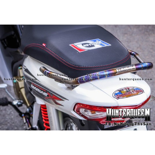 Tem rời WAVE 2017 trắng. Decal chữ X nổi bật. Bền đẹp không bay màu