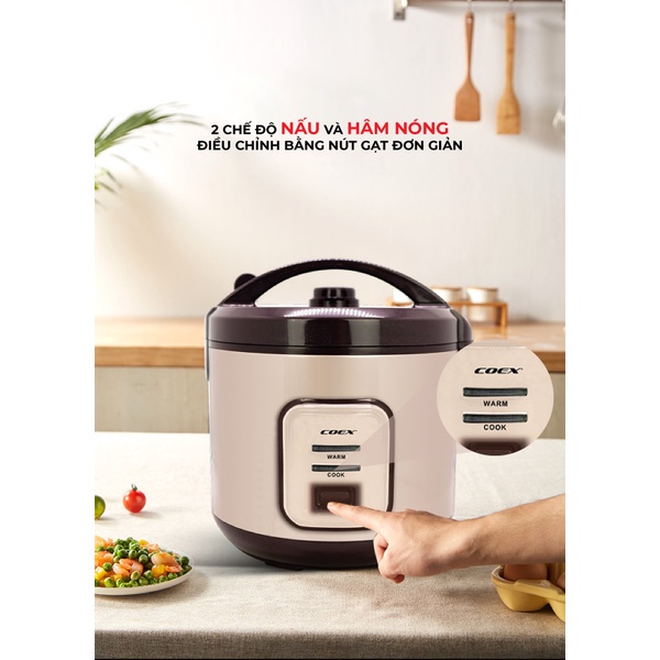 Nồi cơm điện cơ 2.8 Lít COEX CR-3416