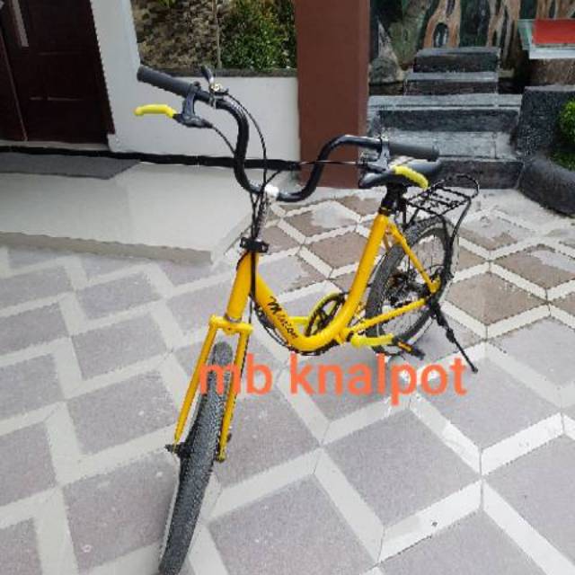 Ghi đông xe đạp Brompton màu đen 20cm có thể gấp gọn