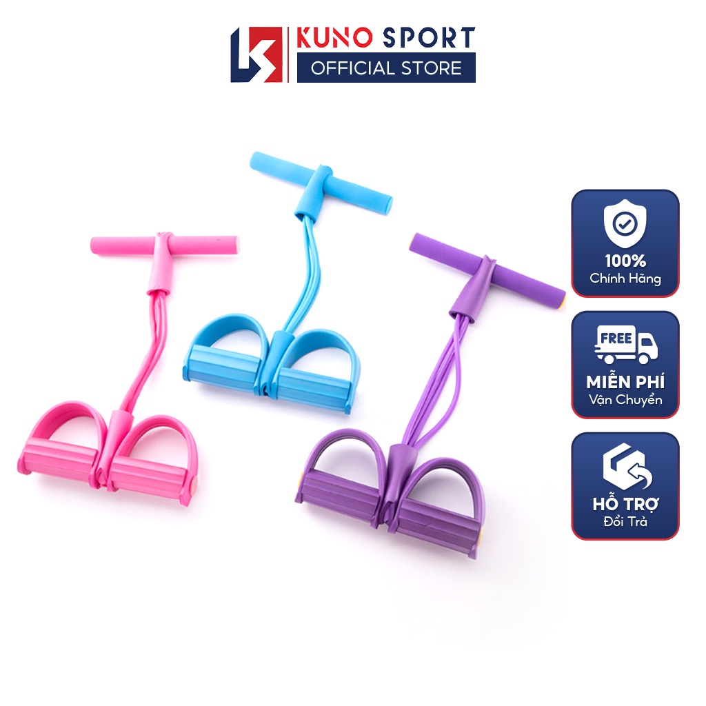 Dây Kéo Đàn Hồi 4 Ống KUNO SPORT Hỗ Trợ Tập Gym Yoga Hiệu Qủa