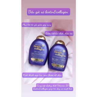 CẶP DẦU GỘI XẢ BIOTIN & COLLAGEN TÍM