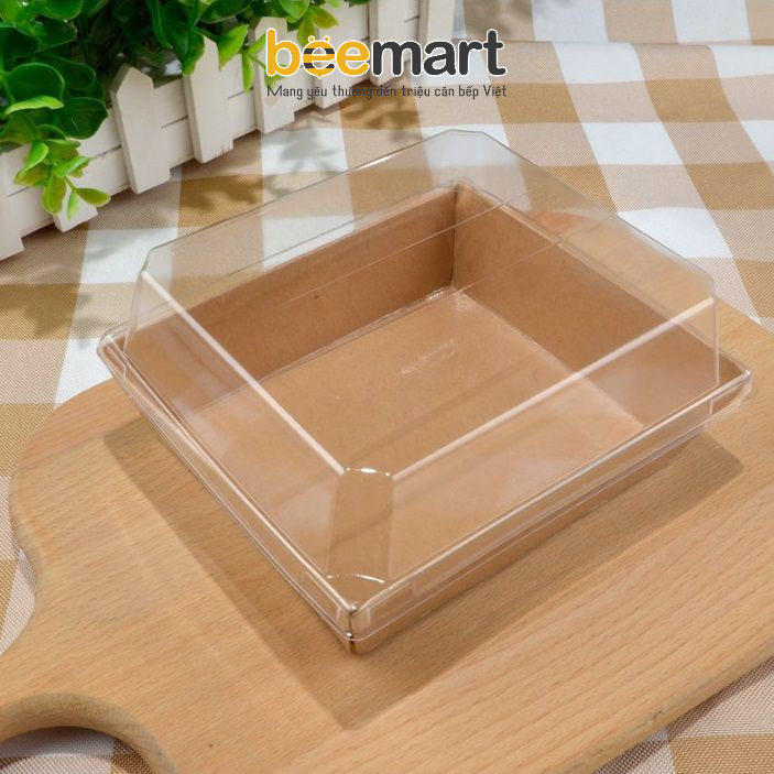 Hộp giấy kraft hình vuông nắp trong