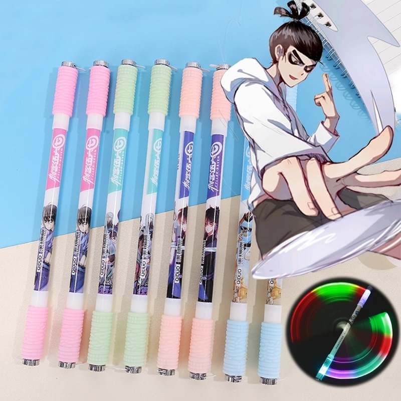 Bút Bi Mực Gel Hình Hoạt Hình One Piece Có Thể Xoay Linh Hoạt