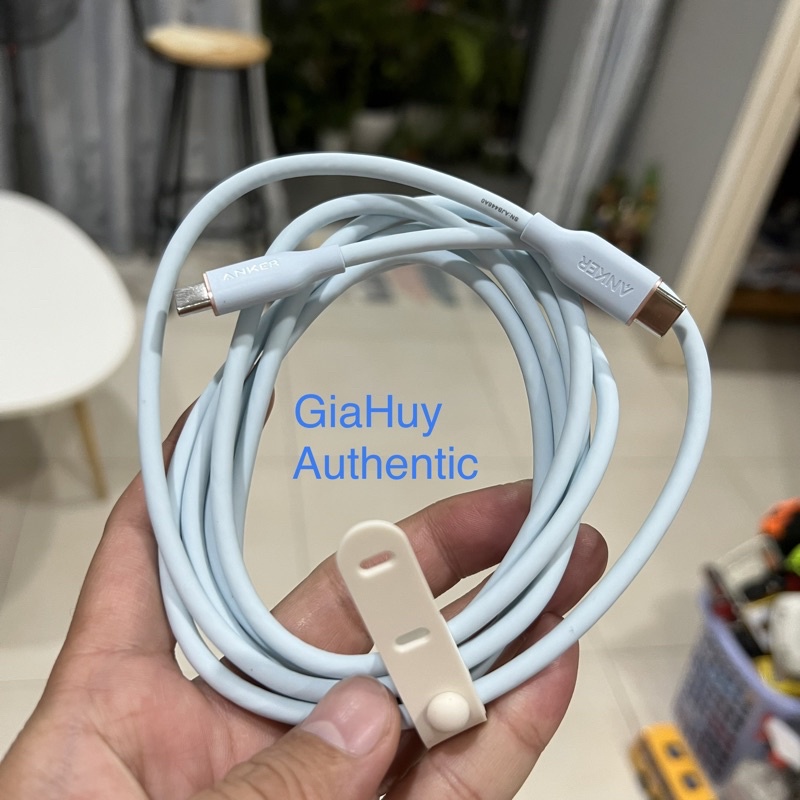 Cáp sạc nhanh S22 Series, Note 20 Ultra ANKER A8553 PowerLine III Flow USB-C to USB-C 100W PD/ PPS chiều dài 1.8m
