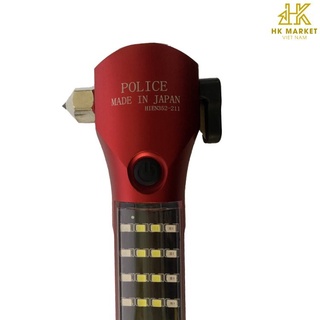 Đèn Pin 11 Chức Năng Có Còi Hú Multi-Function Flashlight Full Box