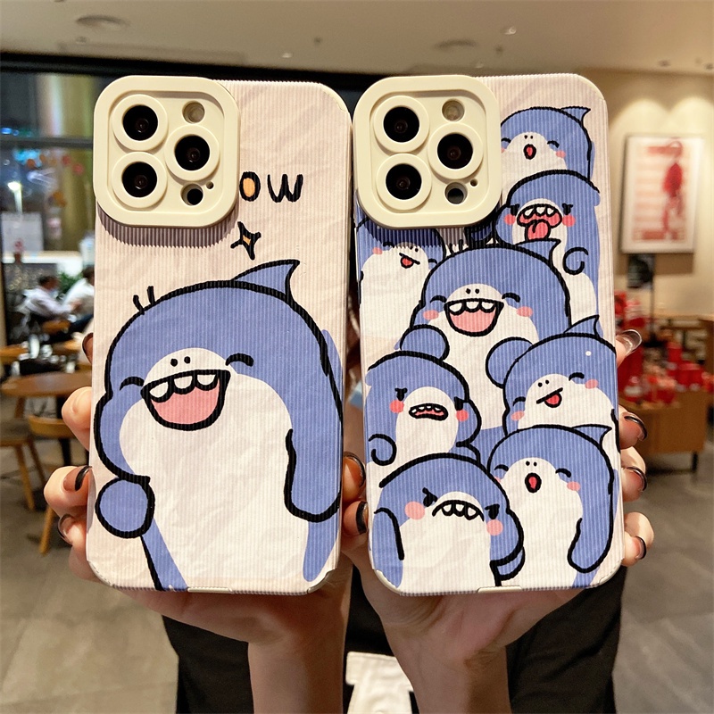 Ốp điện thoại cá mập dễ thương cho iPhone 6 7 8 X XS XS XS MAX 11 12 13 Plus Pro Max Mini