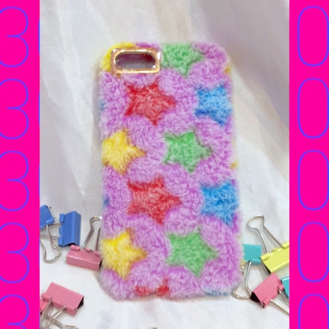 FLUFFY STARS CASE | Case Lông Nhiều Sao