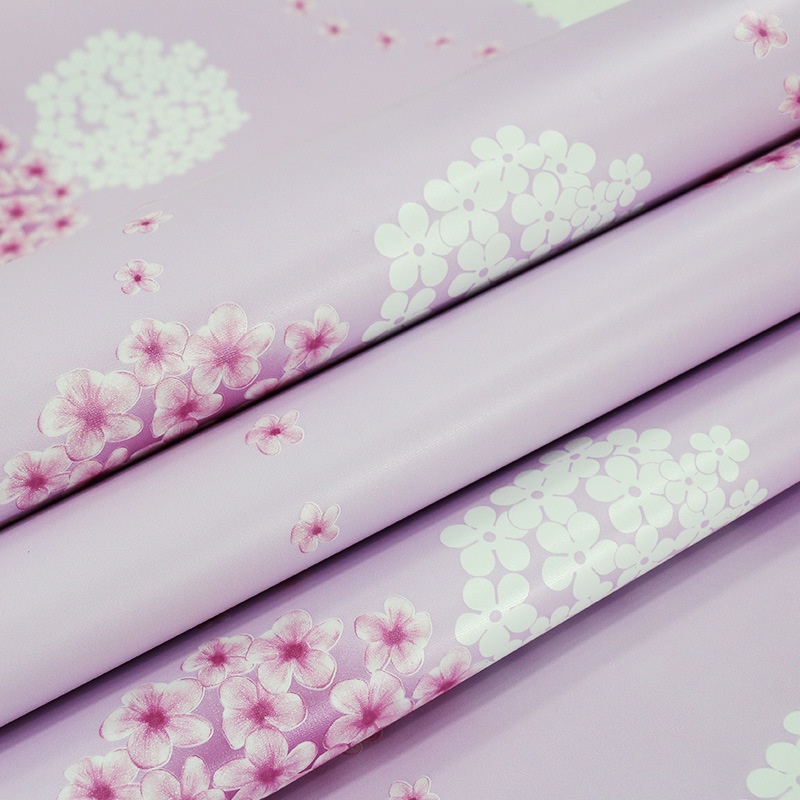 Combo 250m giấy dán tường HOA CHÙM HỒNG khổ 45cm