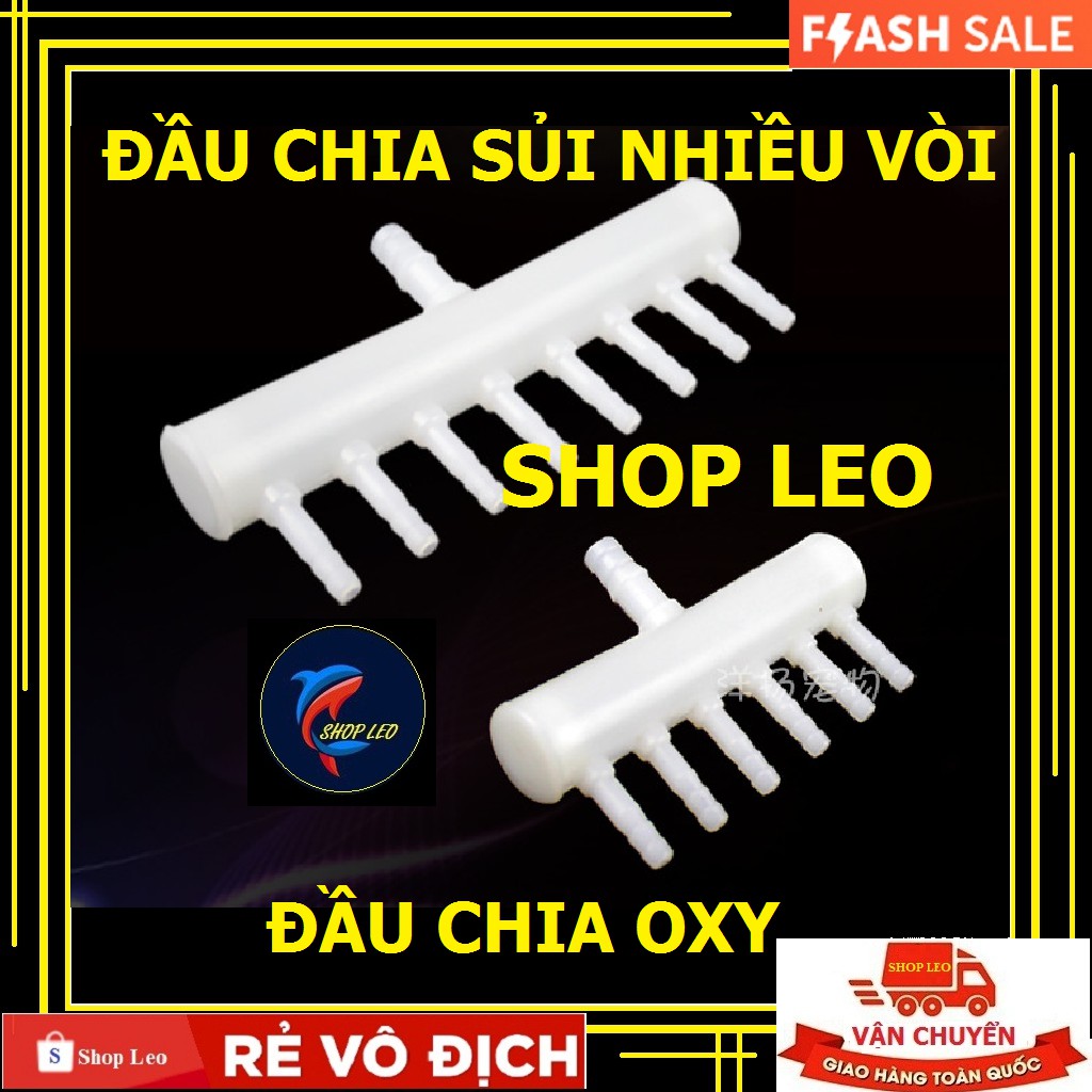 Đầu chia oxy nhiều vòi - Đầu Chia Dây Sủi Khí Oxy - Chia Oxy Nhựa - van chia Oxy dành cho máy sủi