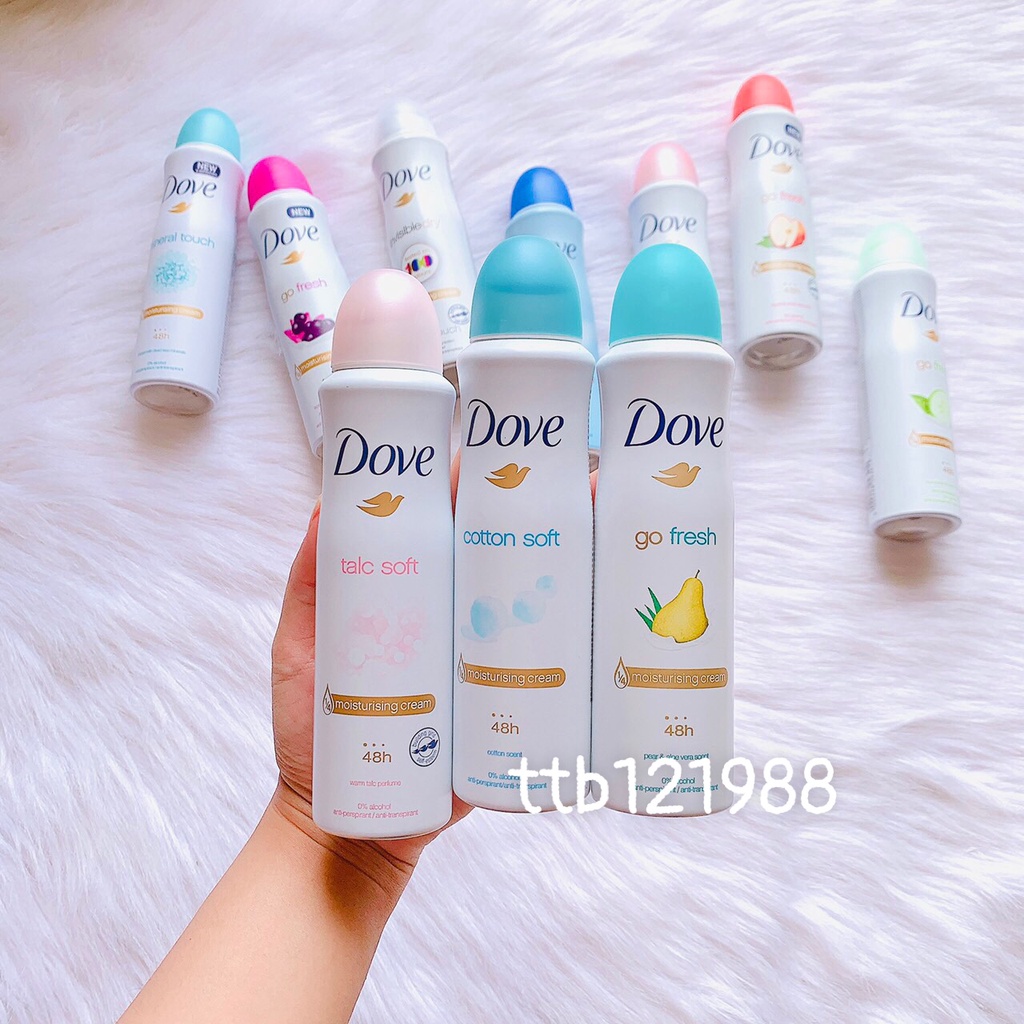 Xịt Khử Mùi Dove Go Fresh 150ml