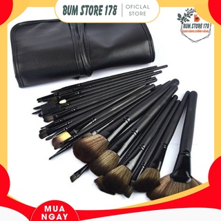 Cọ trang điểm chuyển nghiệp 32 cây, bộ cọ trang điểm cá nhân 32 cây mềm mại kèm bao đựng
