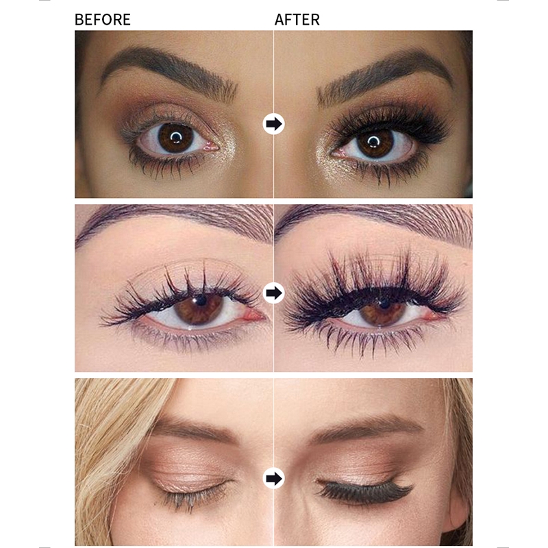 [Hàng mới về] Mascara chải cong dày và dài lông mi sợi tơ 4D nhanh khô chống thấm nước