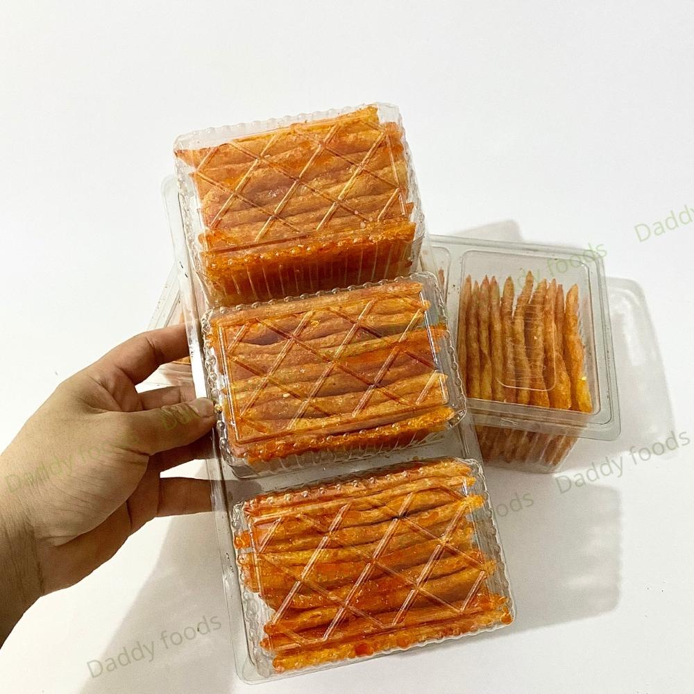 Bánh pò miếng vừng 3 ngăn 60 cái 320g vị cay nhẹ, mùi bò hấp dẫn