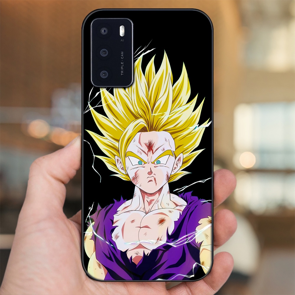Ốp lưng Oppo A16 viền đen in hình Gohan Dragon Ball