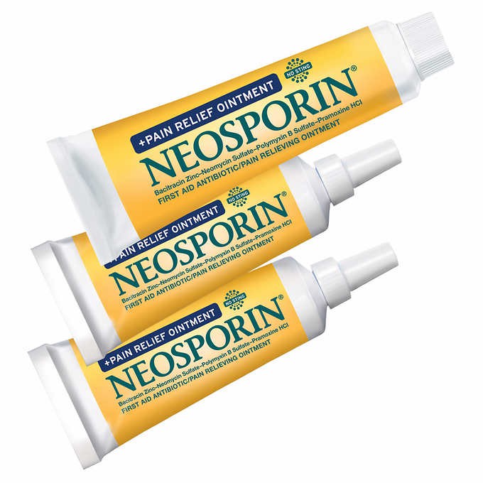 Kem mỡ Neosporin bôi bỏng, sẹo, đứt tay - Neosporin Pain Relief Ointment