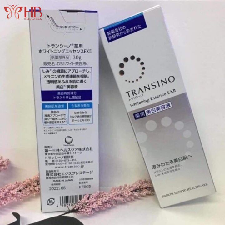 Tinh chất serum dưỡng trắng sáng da ngừa nám hiệu quả Transino Whitening Essence ExII Nhật 30g/50g