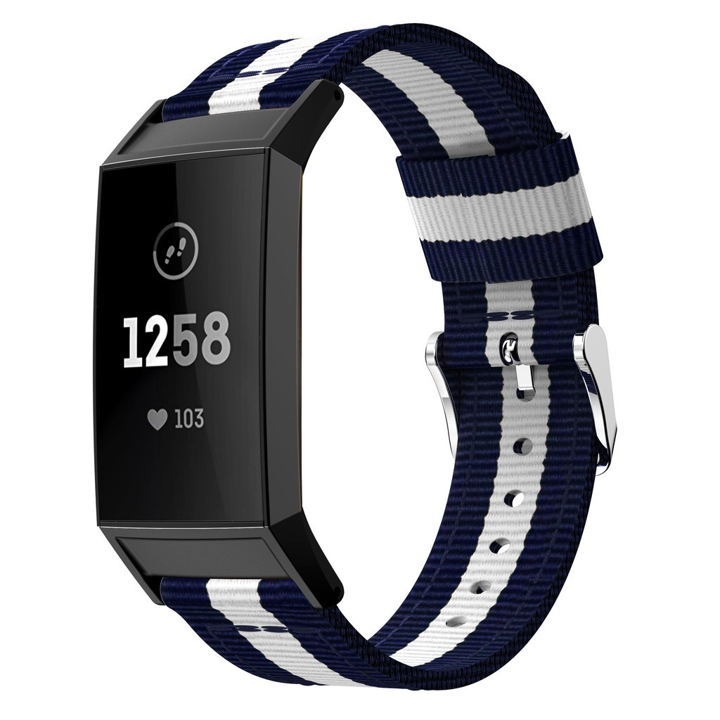 Fitbit Charge 3 Band Fine Woven Nylon Replacement Bracelet Sport Wrist Strap