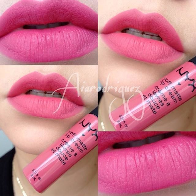 Son kem lì Nyx Professional Makeup Soft Matte Lip Cream 8 mL San Paulo - màu hồng ánh cam nhẹ
