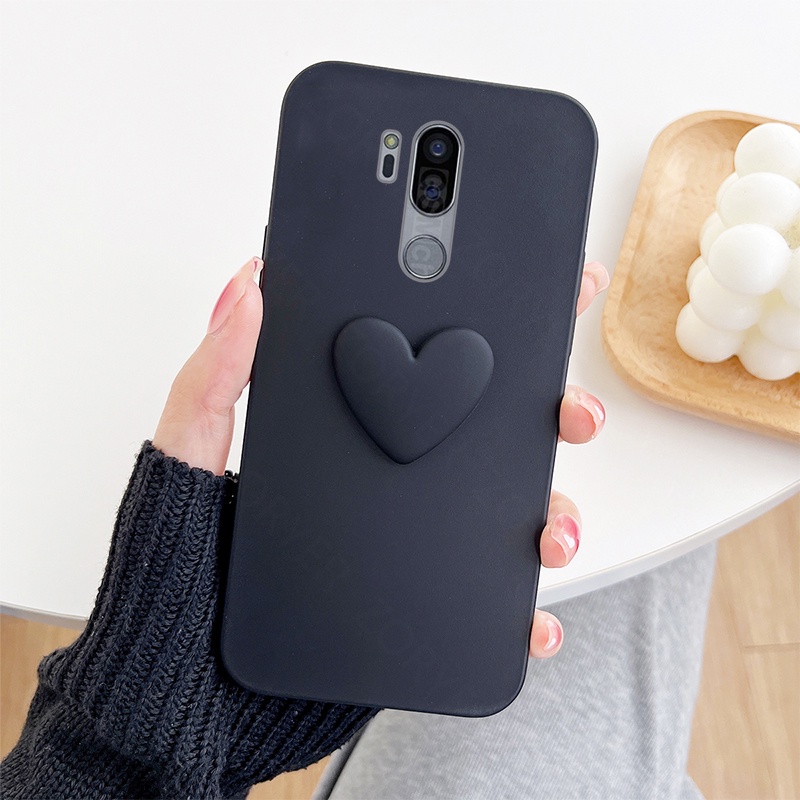 Ốp Điện Thoại Silicon Mềm Họa Tiết Trái Tim Cho LG G7 G8 G8S G8X G9 ThinQ V30 V30S V40 V50 V50S V60 Velvet 2 Pro 5G