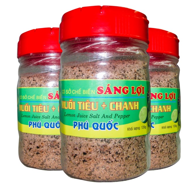 [Trợ giá] Muối tiêu chanh Sáng Lợi đặc sản Phú Quốc hủ 120g