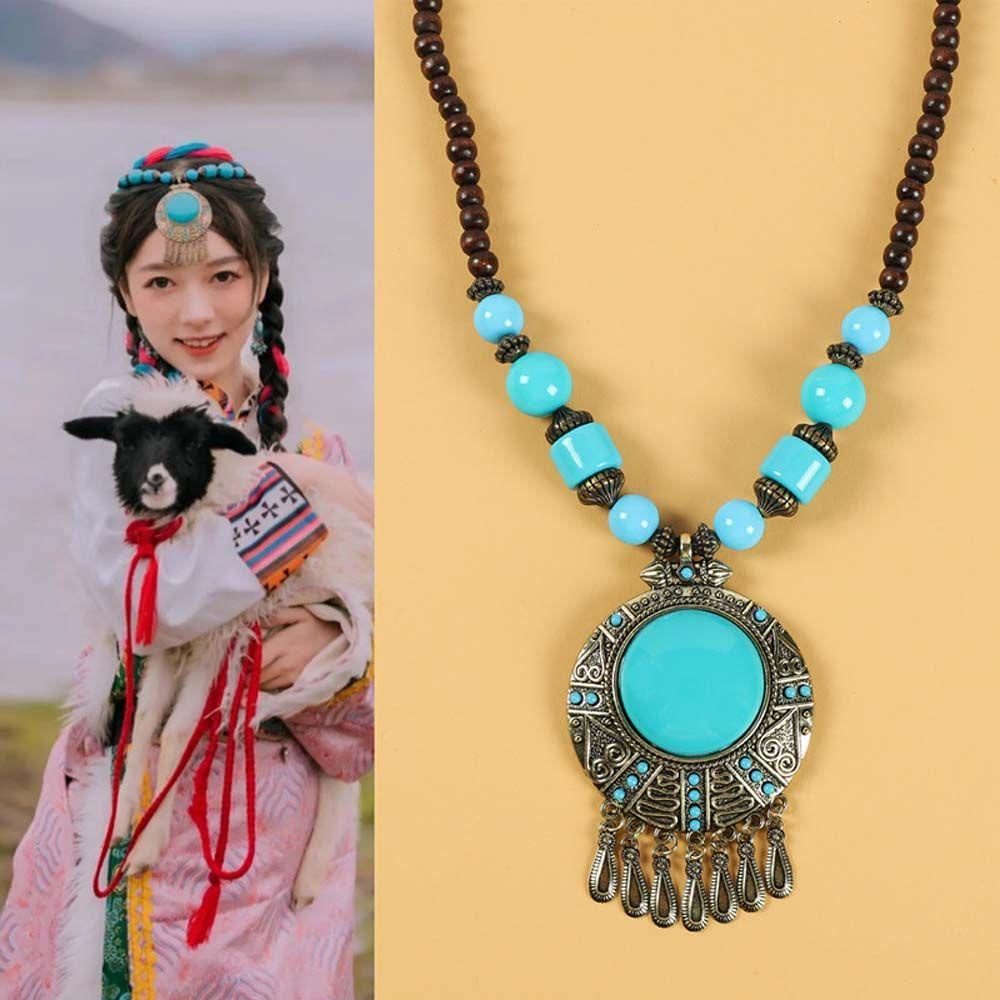 QQMALL Vòng cổ Mặt Vương Miện Phong Cách Bohemia