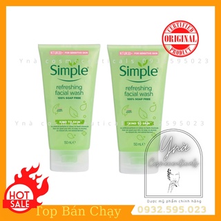 Srm simple - sửa rữa mặt - sữa rửa mặt dành cho da dầu mụn 150ml