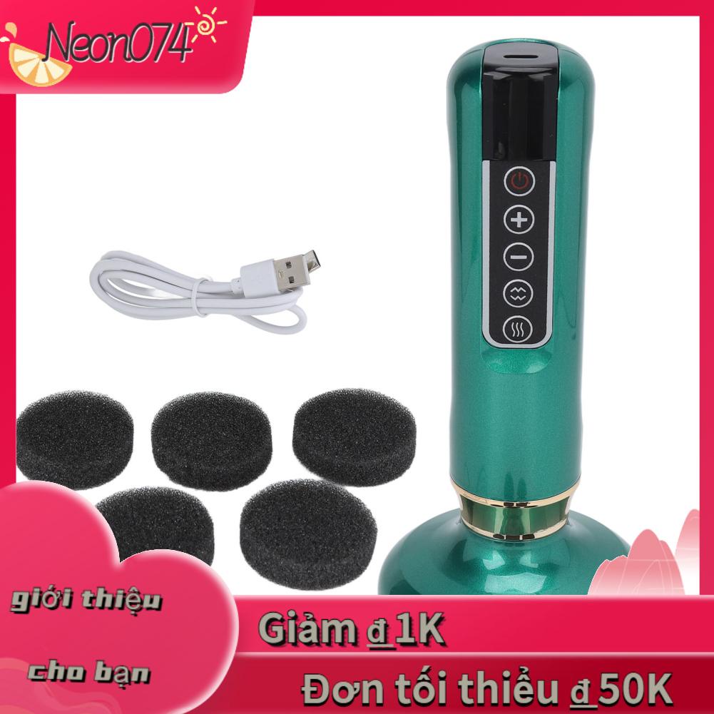 Máy Mát Xa Giác Hơi Bằng Điện 12 Tốc Độ Màn Hình LED 12 Tốc Độ Hiệu Quả - sưởi ấm ánh sáng đỏ có thể sạc lại - Neon074