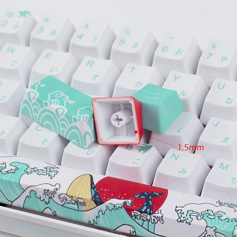 Bộ nắp bàn phím cơ chơi game 60% PBT cho GK61 64 chất lượng cao