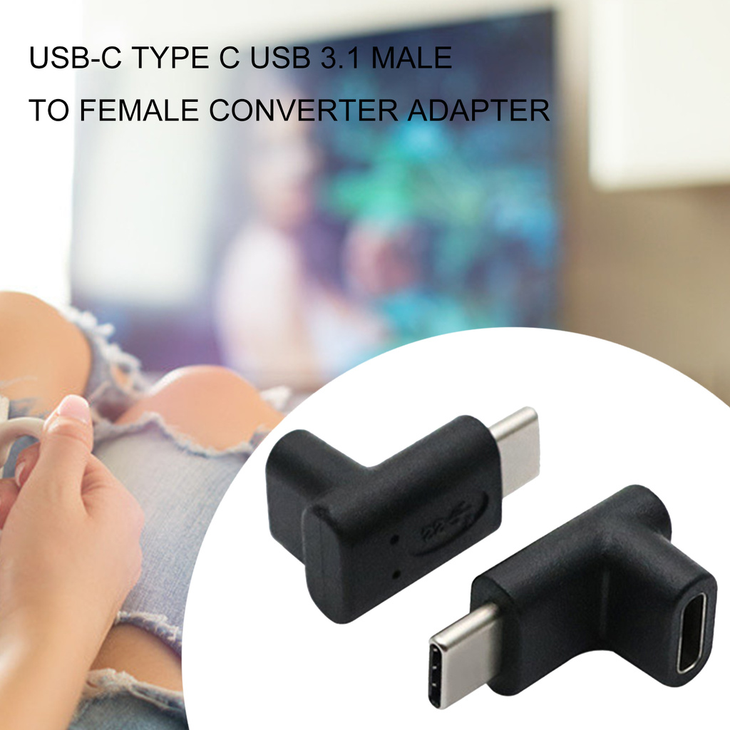 Đầu Chuyển Đổi Usb 3.1 Type C Góc 90 Độ