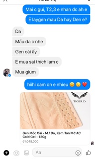Gen nịt bụng móc cài Tiger D