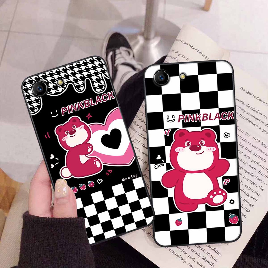 Ốp lưng Oppo F1S / F3 / F3 Lite hình hoa vẽ, thời trang, black pinkkk đẹp - Giá tốt nhất - Hàng cao cấp