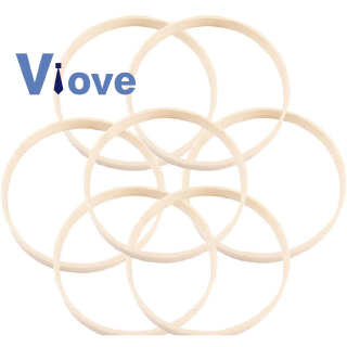 Bộ 10 Vòng Gỗ Tre Tròn Treo Dreamcatcher