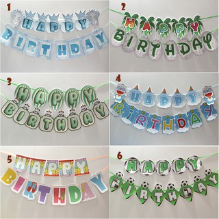 Dây Happy Birthday thiết kế theo yêu cầu trang trí sinh nhật