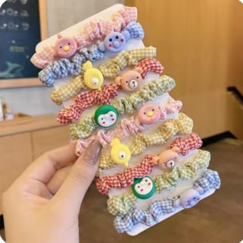 [Set] Băng Đô Cột Tóc Mười Băng Đô Hình Công Chúa Màu Kẹo Hoa Quả Phiên Bản Hàn Quốc