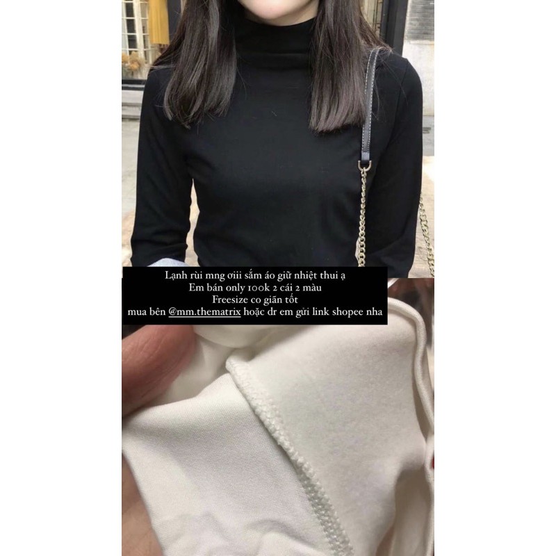 Áo giữ nhiệt chần bông cổ 3cm | BigBuy360 - bigbuy360.vn