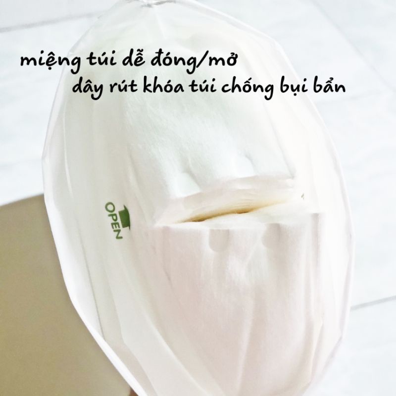 Bông tẩy trang cotton Pads 3 lớp 222 miếng BTT Hàng chuẩn nội địa