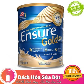 [Chính hãng] Sữa Bột Ensure Gold Hương Lúa Mạch - 850g [Date mới]