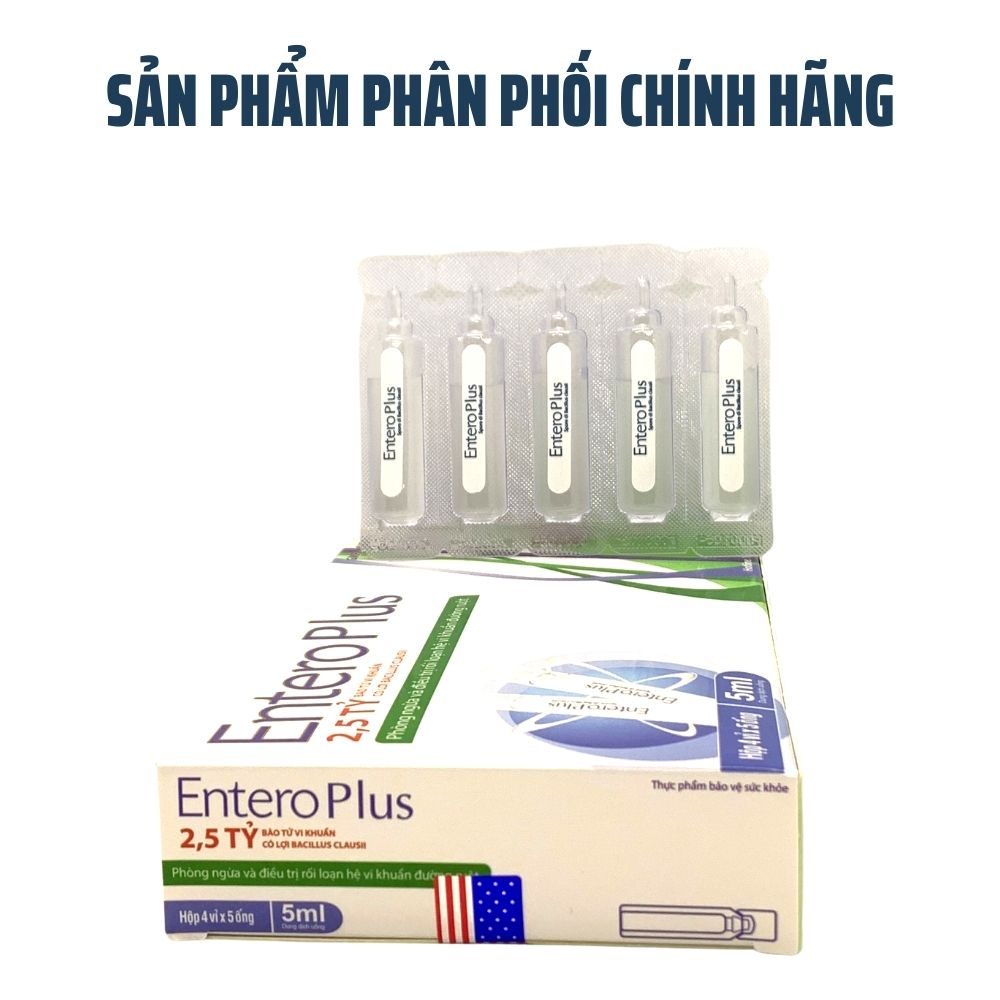 MEN VI SINH ENTERO PLUS DẠNG NƯỚC - GIÚP CÂN BẰNG HỆ VI SINH ĐƯỜNG RUỘT PHÒNG NGỪA RỐI LOẠN TIÊU HÓA 20 ỐNG