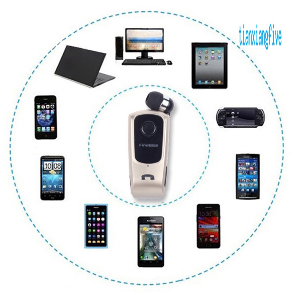 Tai nghe bluetooth newmerun TX-Fineblue F920 có kẹp gắn cổ áo tiện dụng