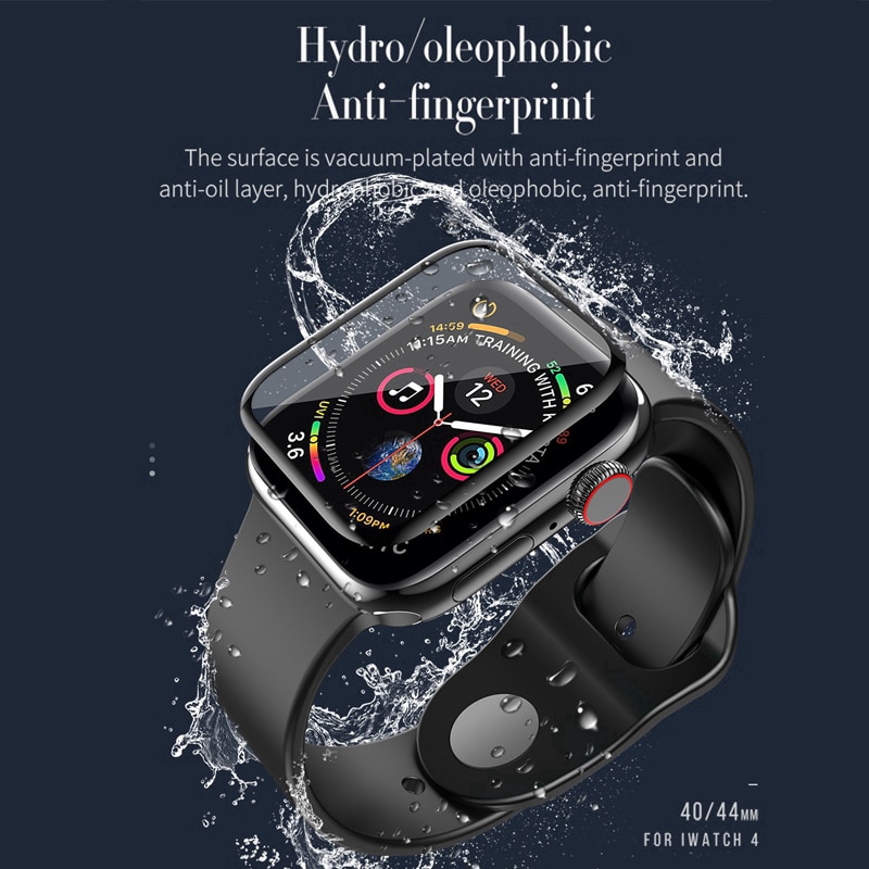 【Apple Watch Protect Front Film】Miếng dán màn hình cong 3D HOCO cho đồng hồ thông minh Apple Watch Series 4 /5/6/se 40mm 44mm