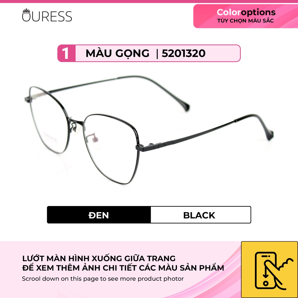 Gọng kính Ovan Titanium Ouress 5201320 Bền Đẹp Trendy