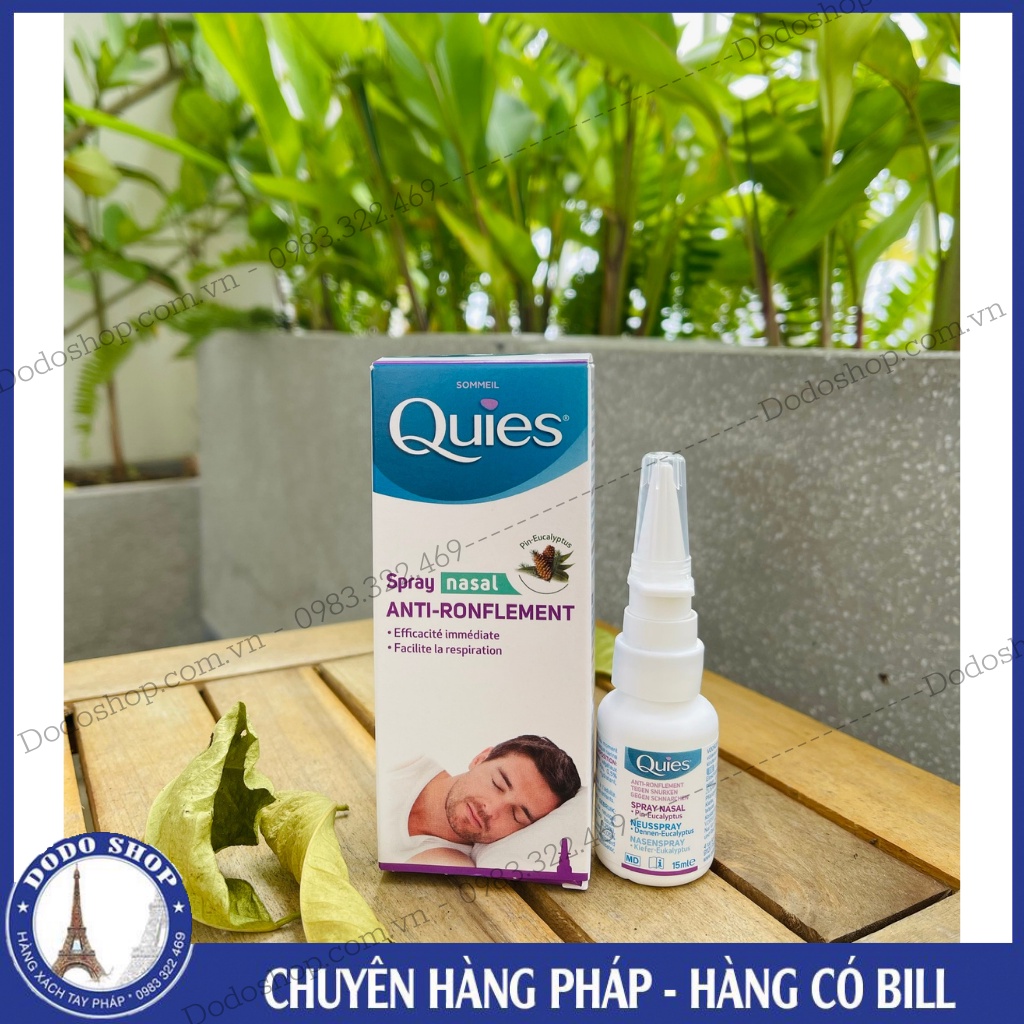 Xịt chống ngáy ngủ Quies _ Hàng Pháp_Hàng Có Bill